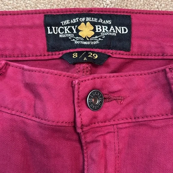 Lucky Brand Lolita Skinny Dark Pink Jeans, 8/29A - Picture 2 of 7